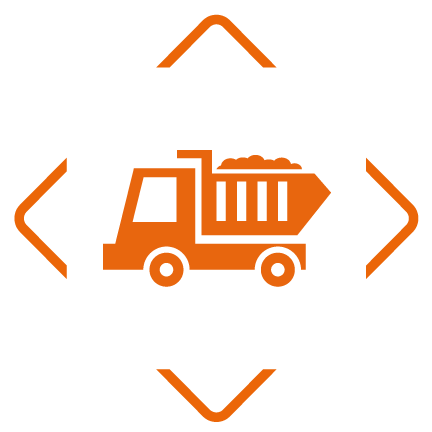 icon 04 transport orange square - Services d'excavation complets
